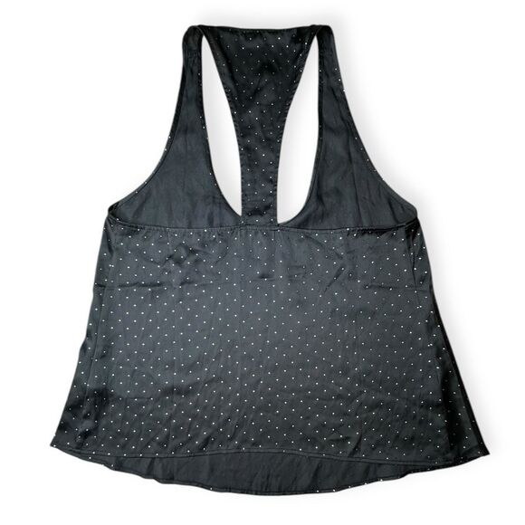 INTIMATELY FREE PEOPLE Women’s Black Gold Studded Racerback Tank Blouse Size Sma - Picture 3 of 5